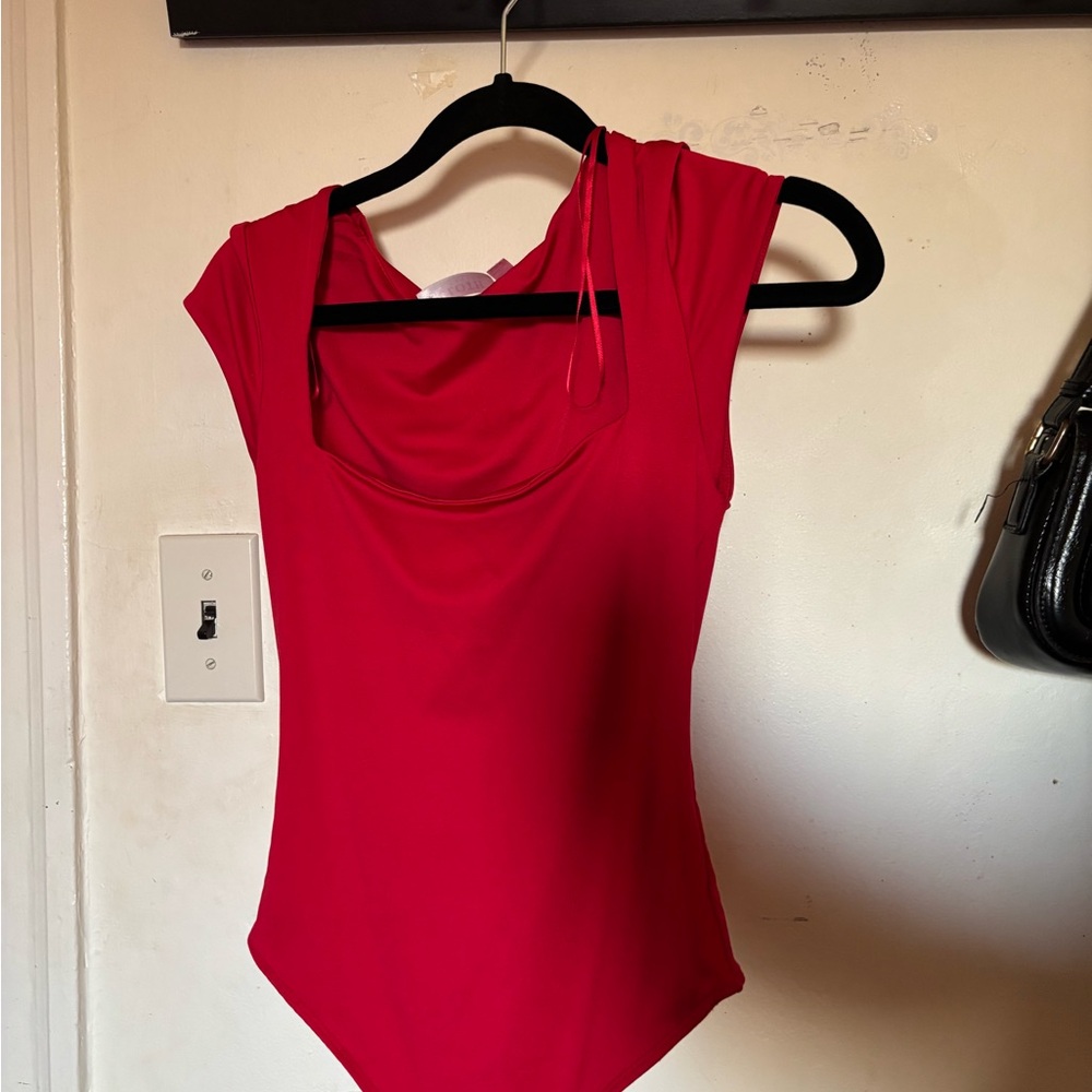 Chic Red Women's Bodysuit